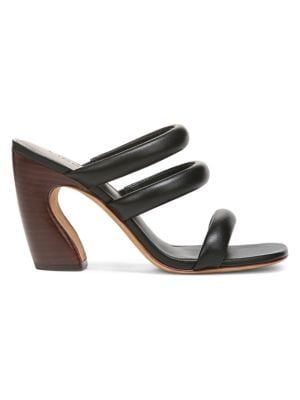 Dara Strappy Leather Block Heel Sandals | Saks Fifth Avenue OFF 5TH