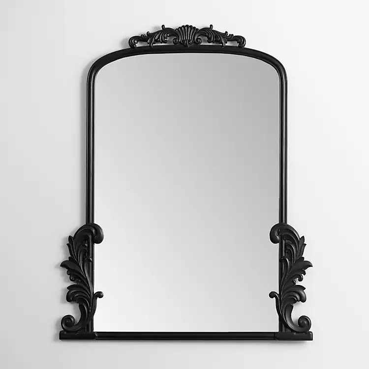 Black Ornate Scroll Bordeaux Mirror | Kirkland's Home