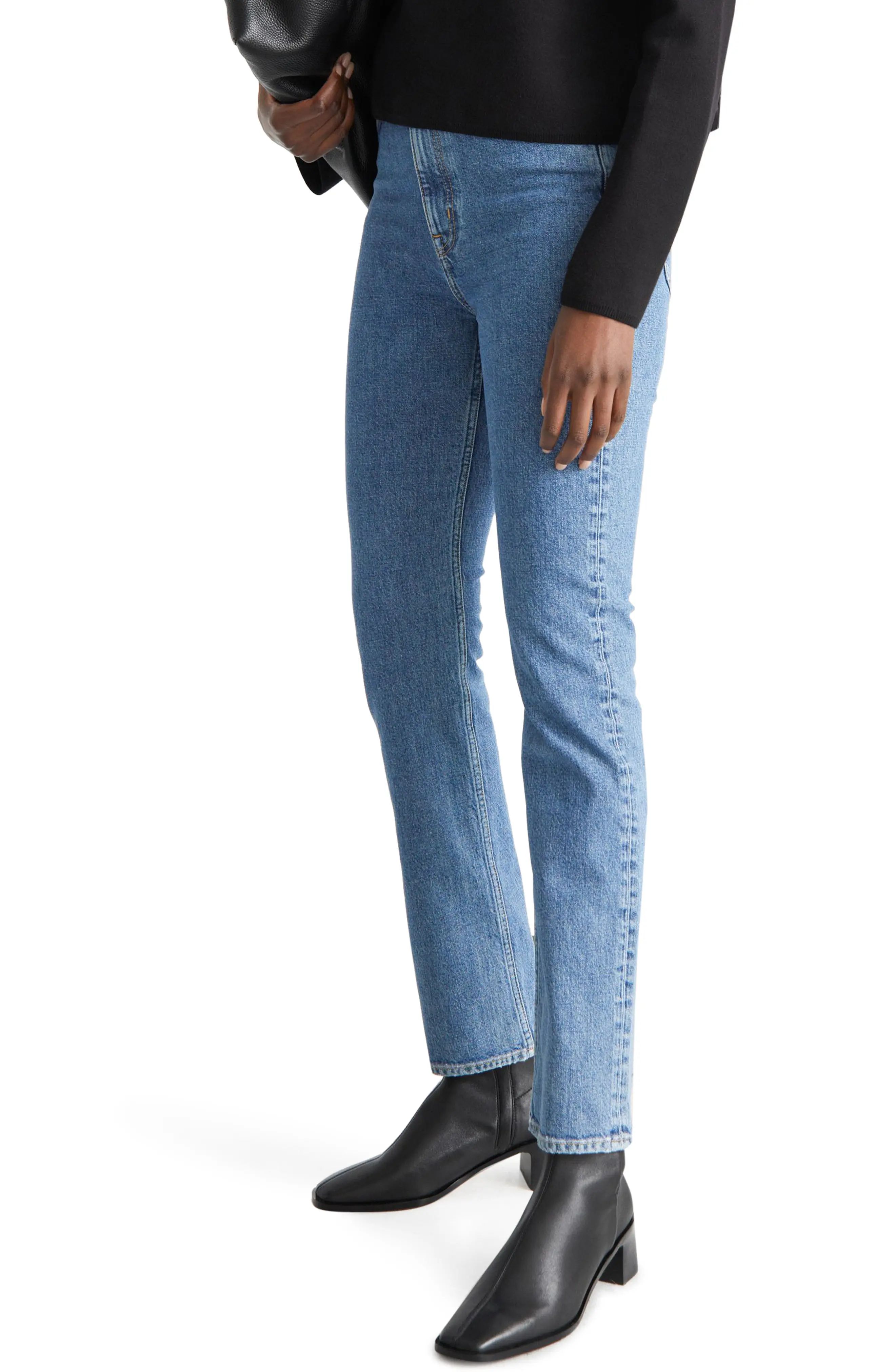 & Other Stories Straight Leg Jeans in Vikas Blue at Nordstrom, Size 27 | Nordstrom