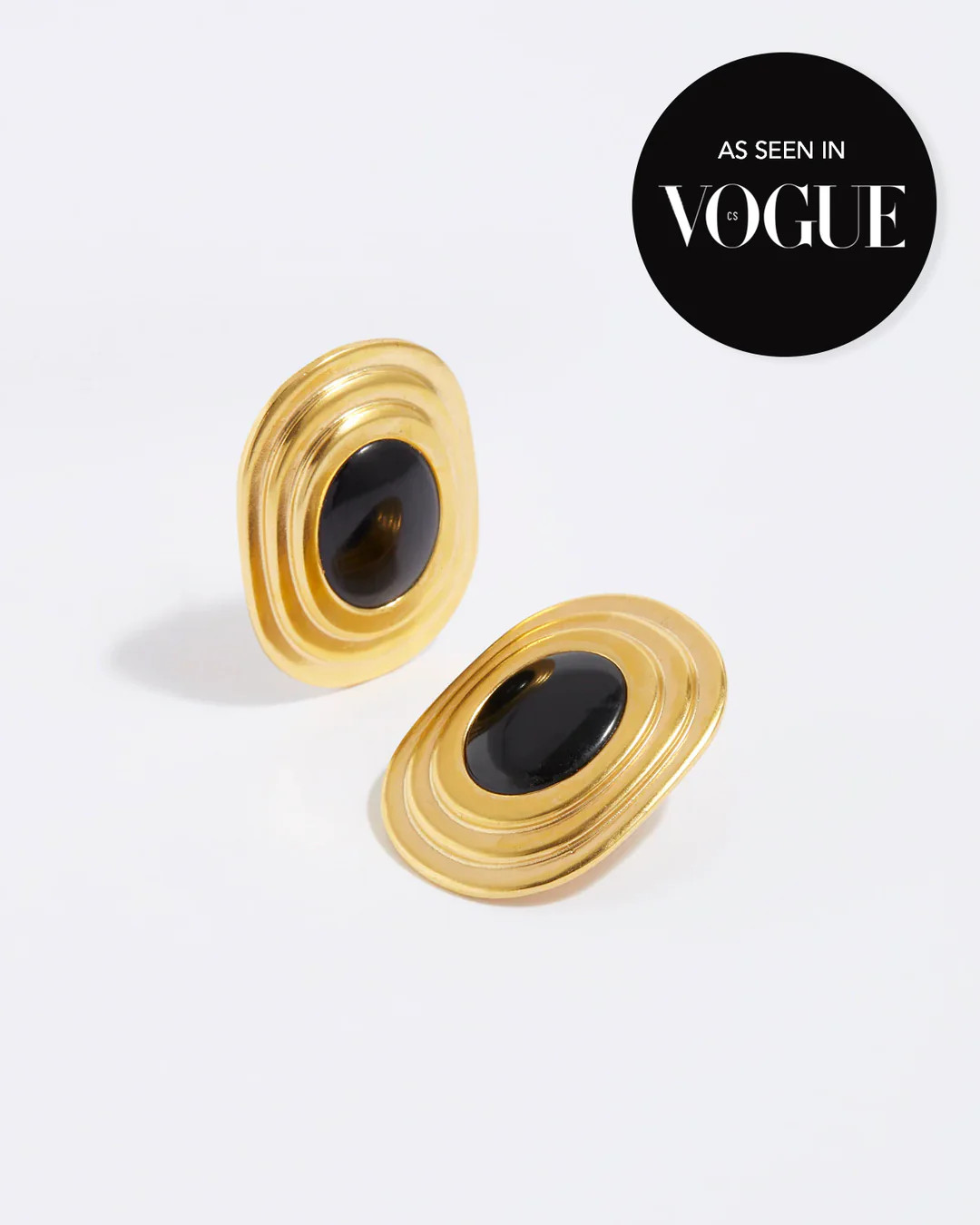 Coco Earrings, Onyx | Soru Jewellery
