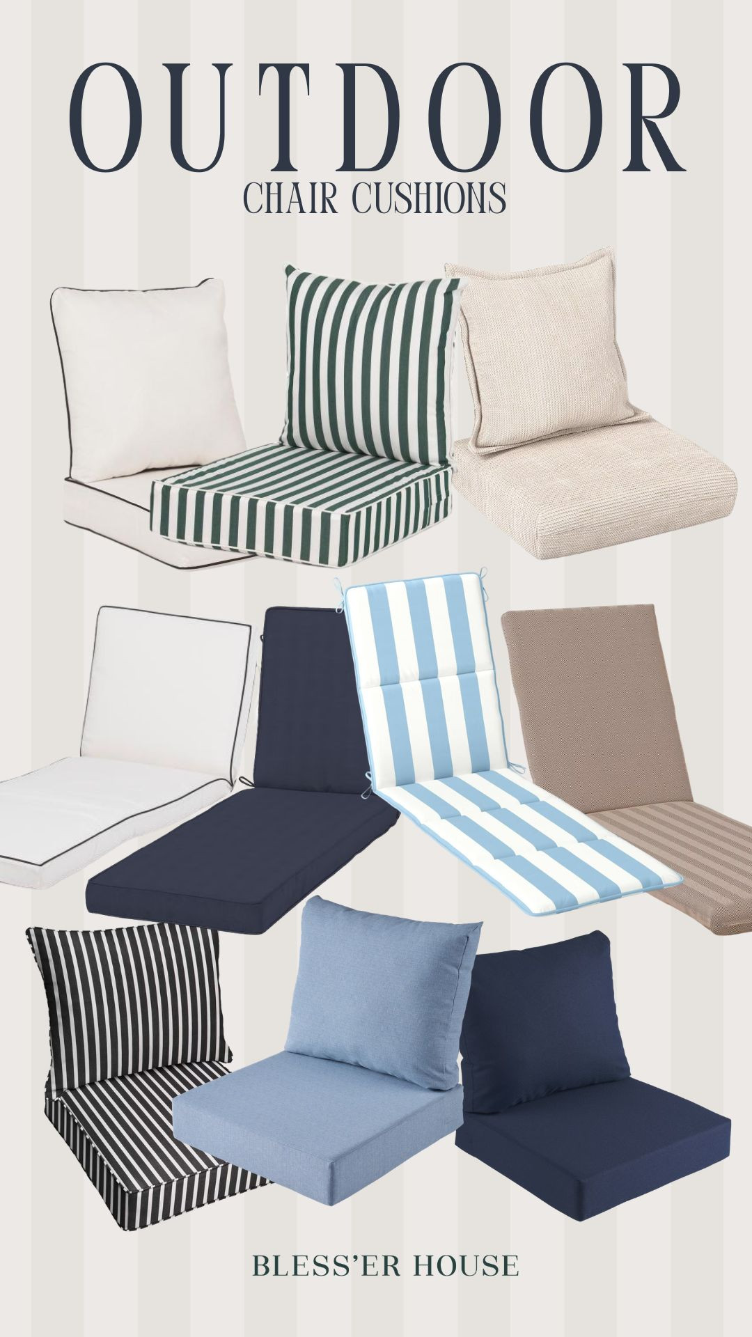 Outdoor chair cushion roundup!  

 