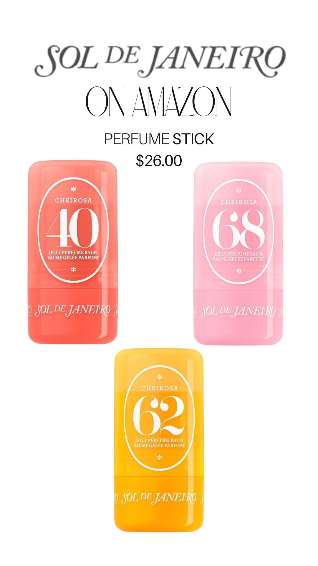 SOL DE JANEIRO Perfume Stick $26.00


#LTKBaby #LTKOver40 #LTKselfcare