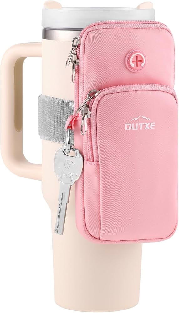 OUTXE Water Bottle Carrier Bag for 30oz 40oz Stanley Tumbler with Handle, Water Bottle Holder wit... | Amazon (US)