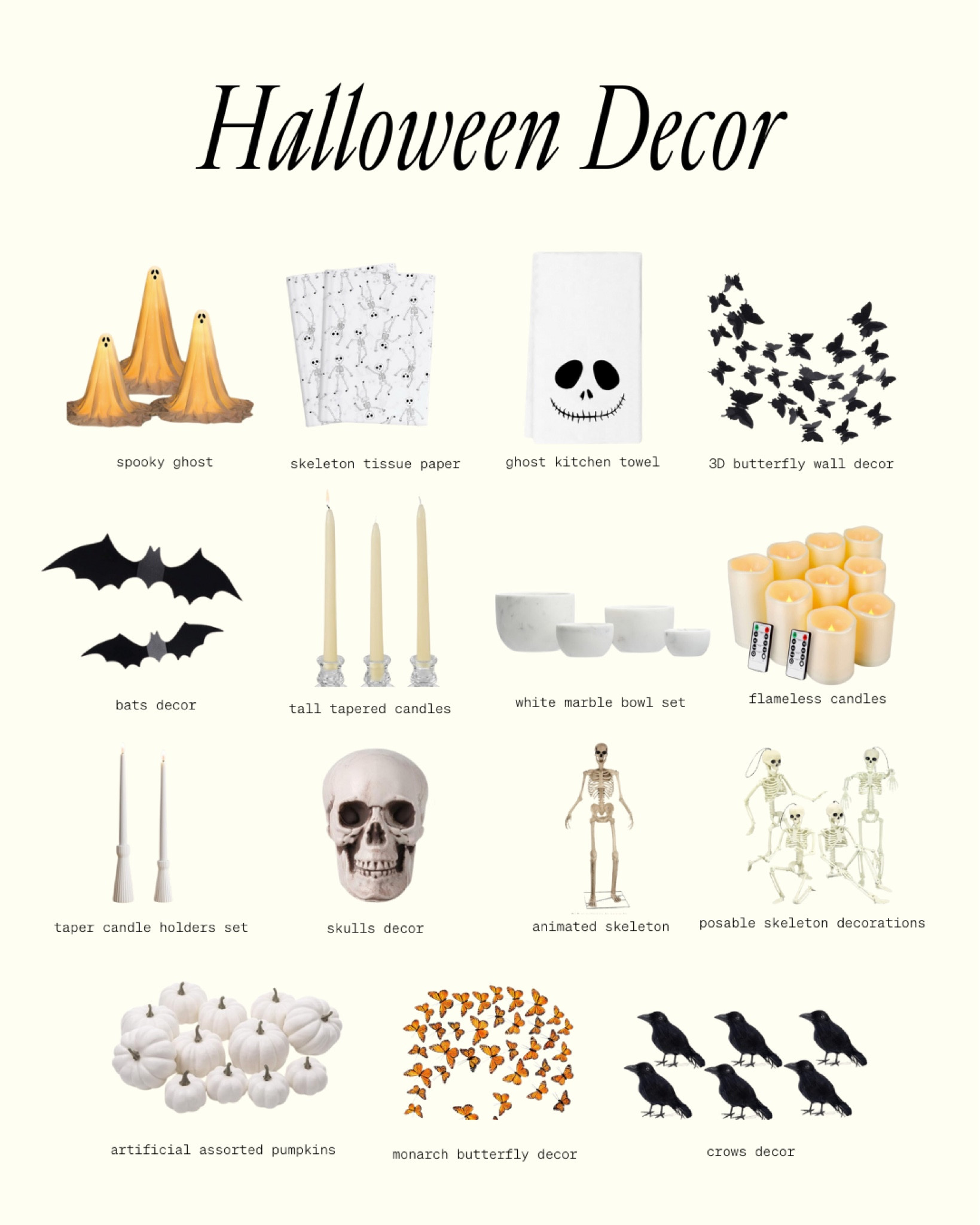 Amazon Halloween decor 👻🤍