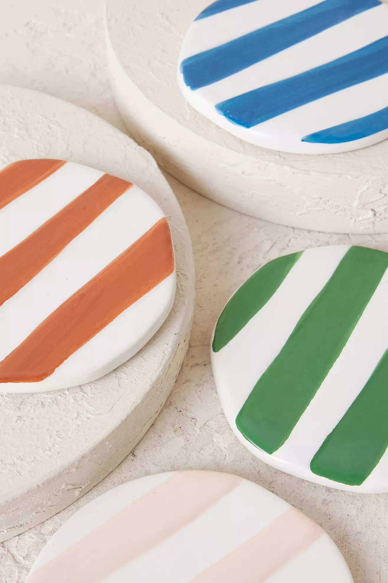 Set of 4 Oblique Coasters | Anthropologie (UK)