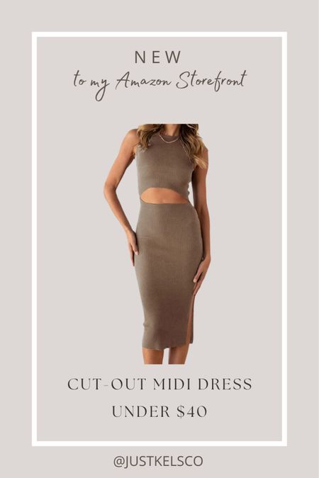 amazon find // cut out midi dress under $40 / comes in different colors 

#LTKunder50 #LTKFind #LTKstyletip
