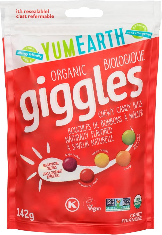YumEarth Organic Giggles Chewy Candy Bites - No Artificial Colors, Allergy Friendly, Gluten Free,... | Amazon (CA)