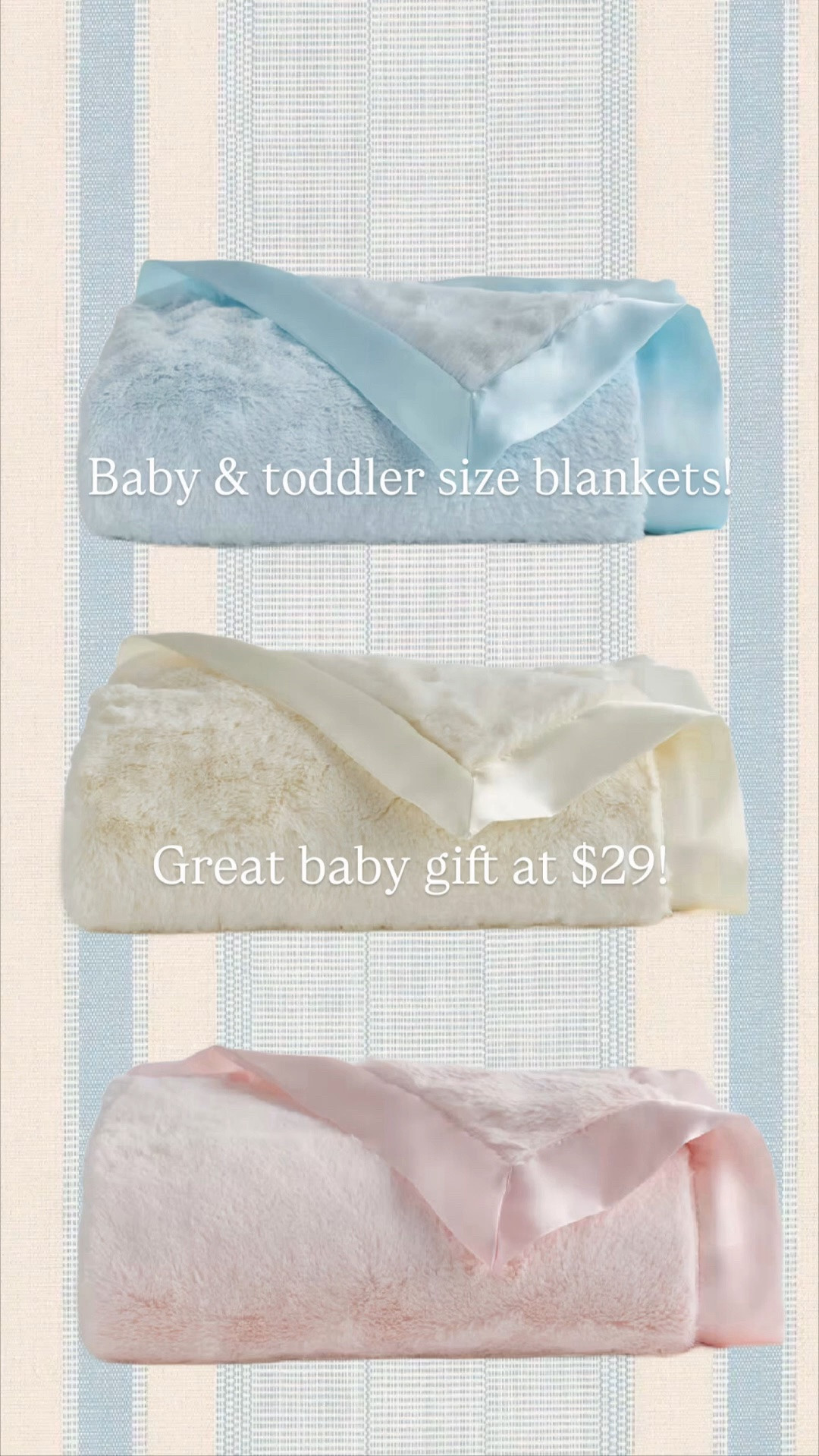 Baby blankets and toddler blankets!