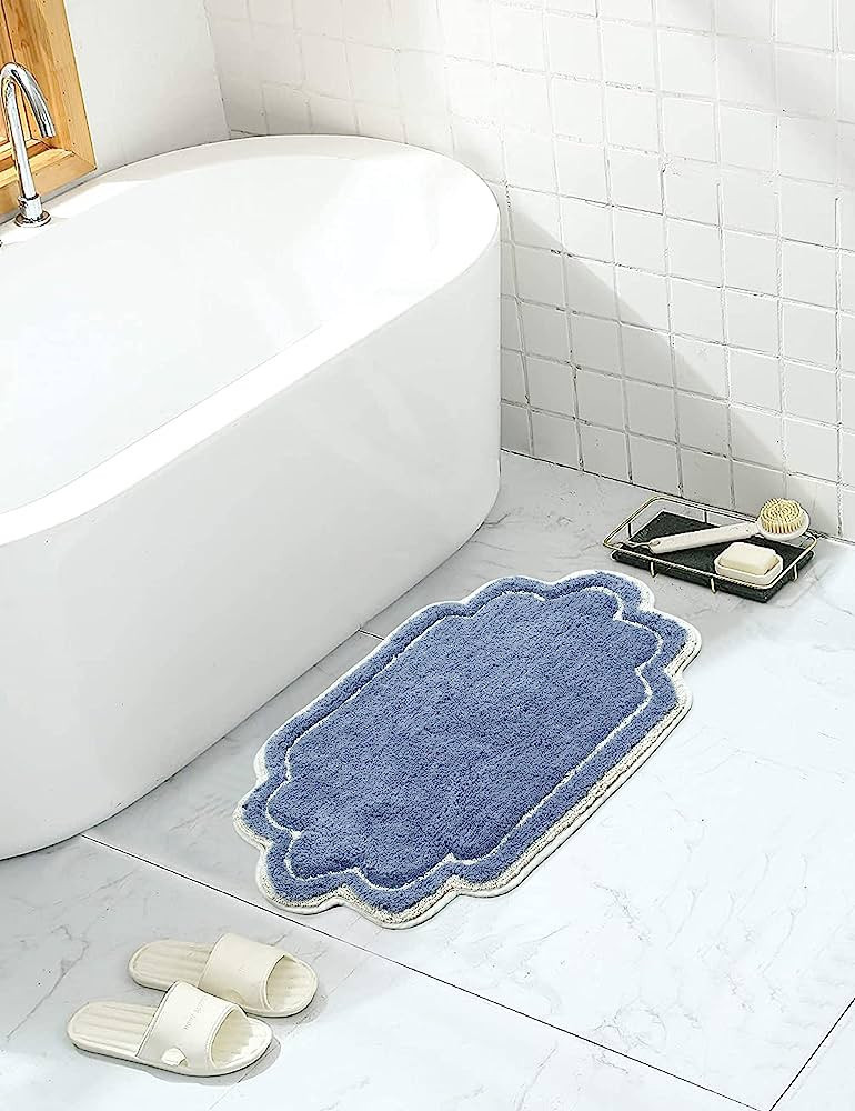 Home Weavers Allure Collection 100% Cotton Tufted Supersoft and Absorbent Bath Rug Machine Washab... | Amazon (US)