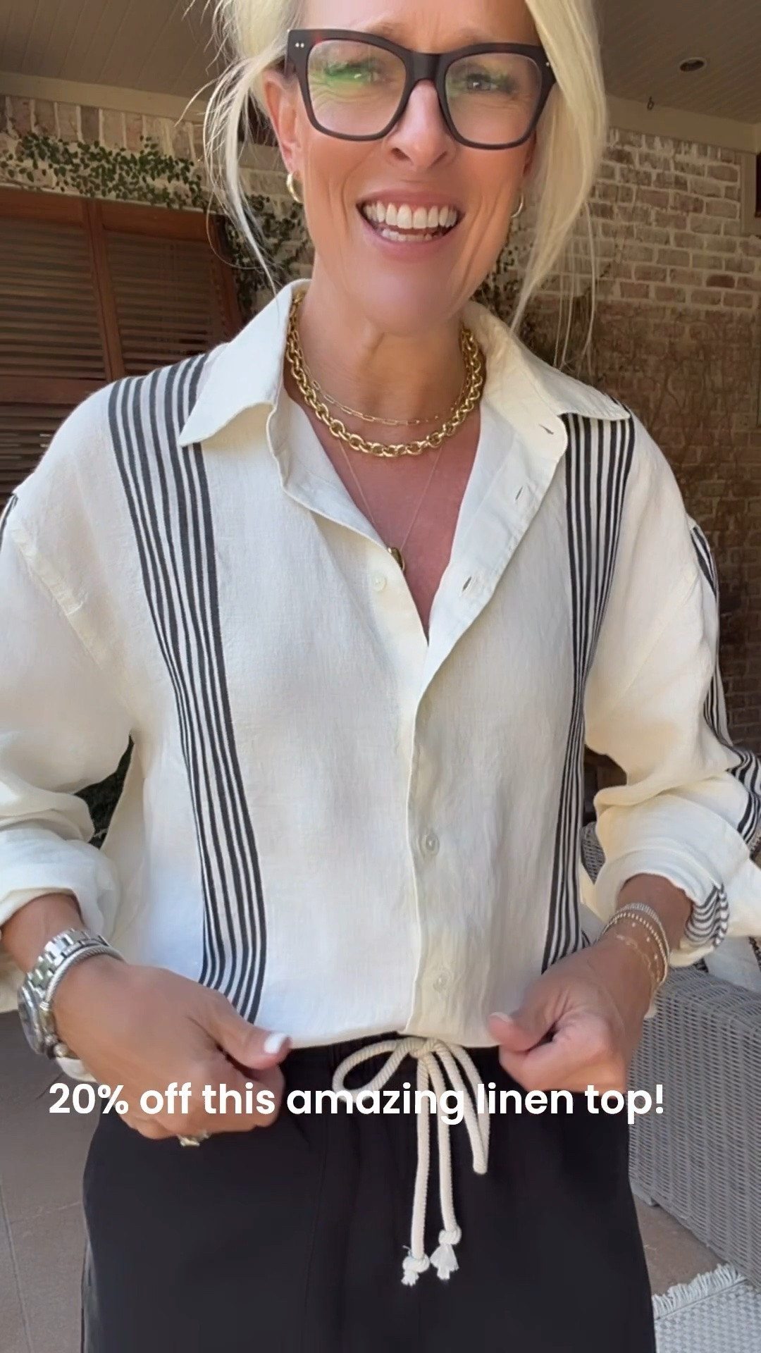 20% off madewell 
Use code LTK20
Until5/18

This linen top is special! 
I’m Wearing medium

#LTKOver40 #LTKSaleAlert #LTKgrwm