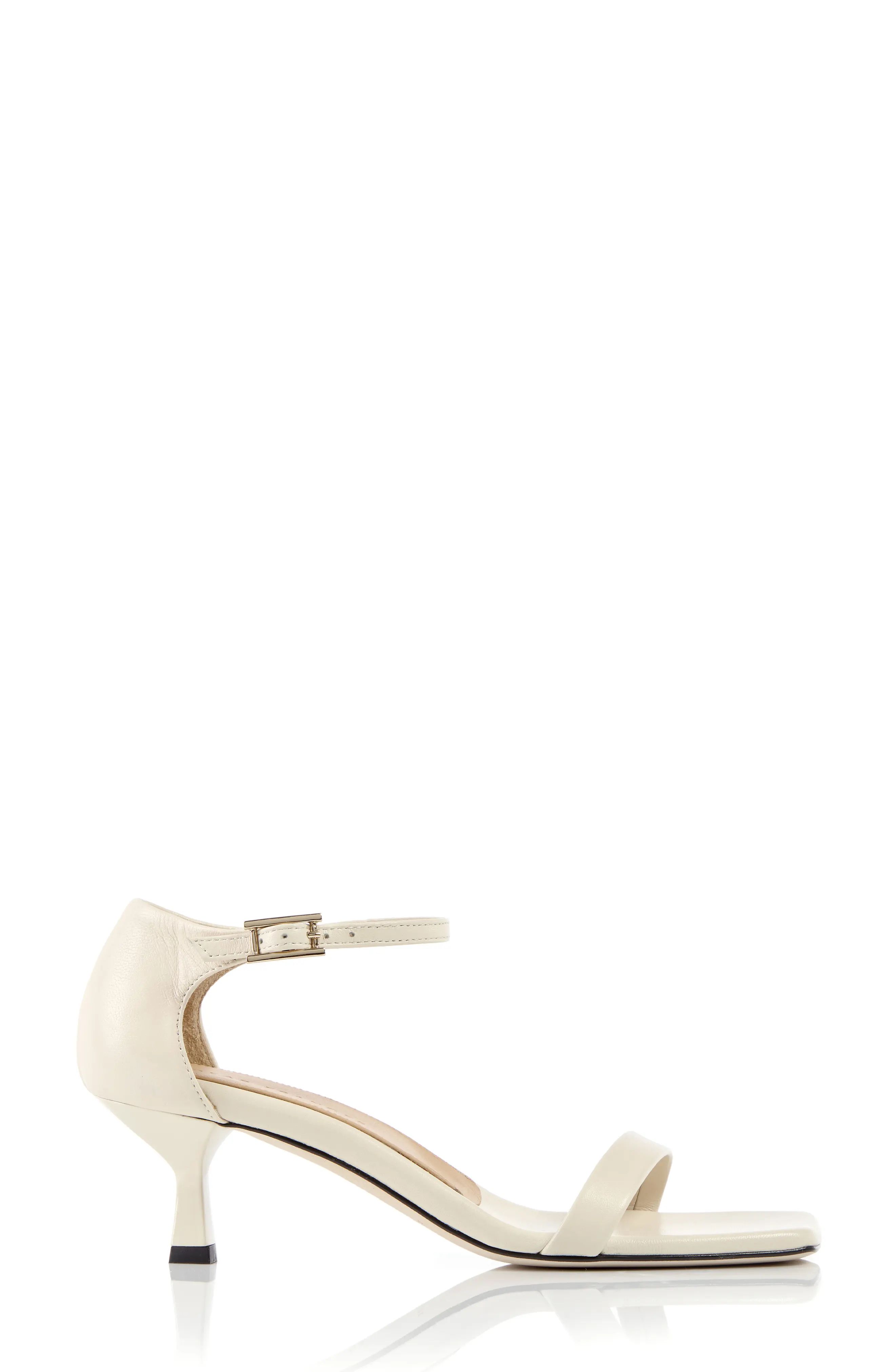 Dear Frances Shiloh Ankle Strap Sandal in Cream at Nordstrom, Size 9Us | Nordstrom