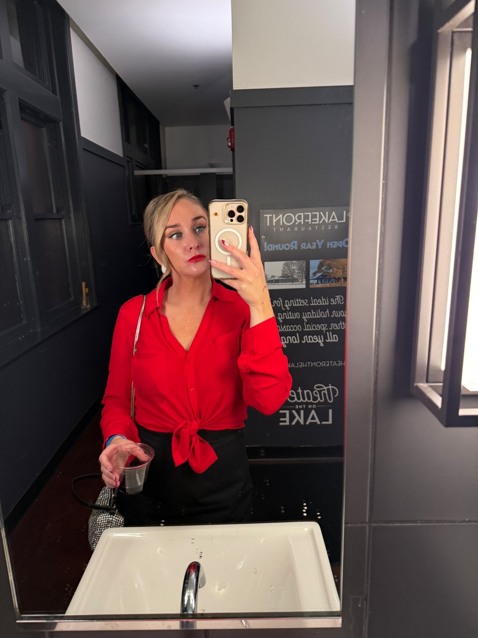 Holiday earrings and sparkly purse. New years or holiday party 

#LTKOver40 #LTKHoliday #LTKSeasonal