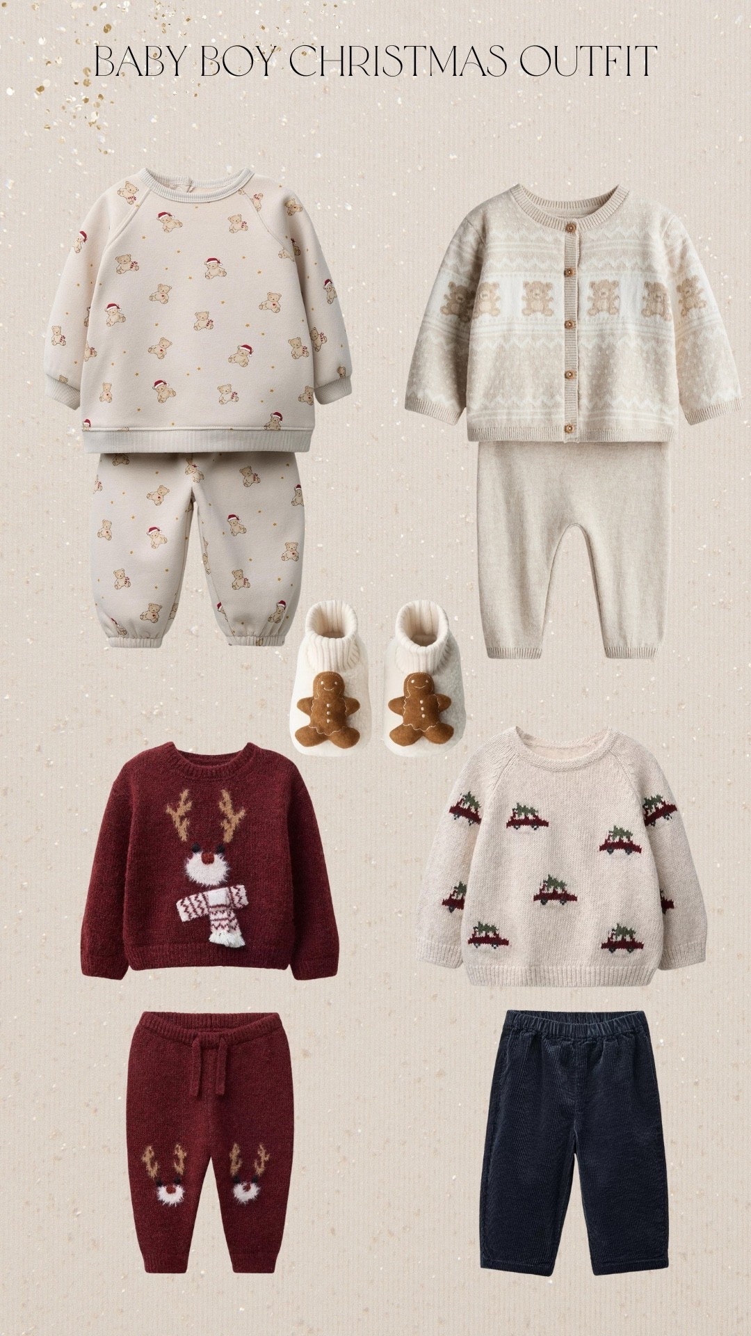 Baby boy Christmas outfits. Such cute outfits ! They don’t go up for the boys sizes but I love them! The little bear tracksuit is so cute 

#LTKuk #LTKkids #LTKfestive