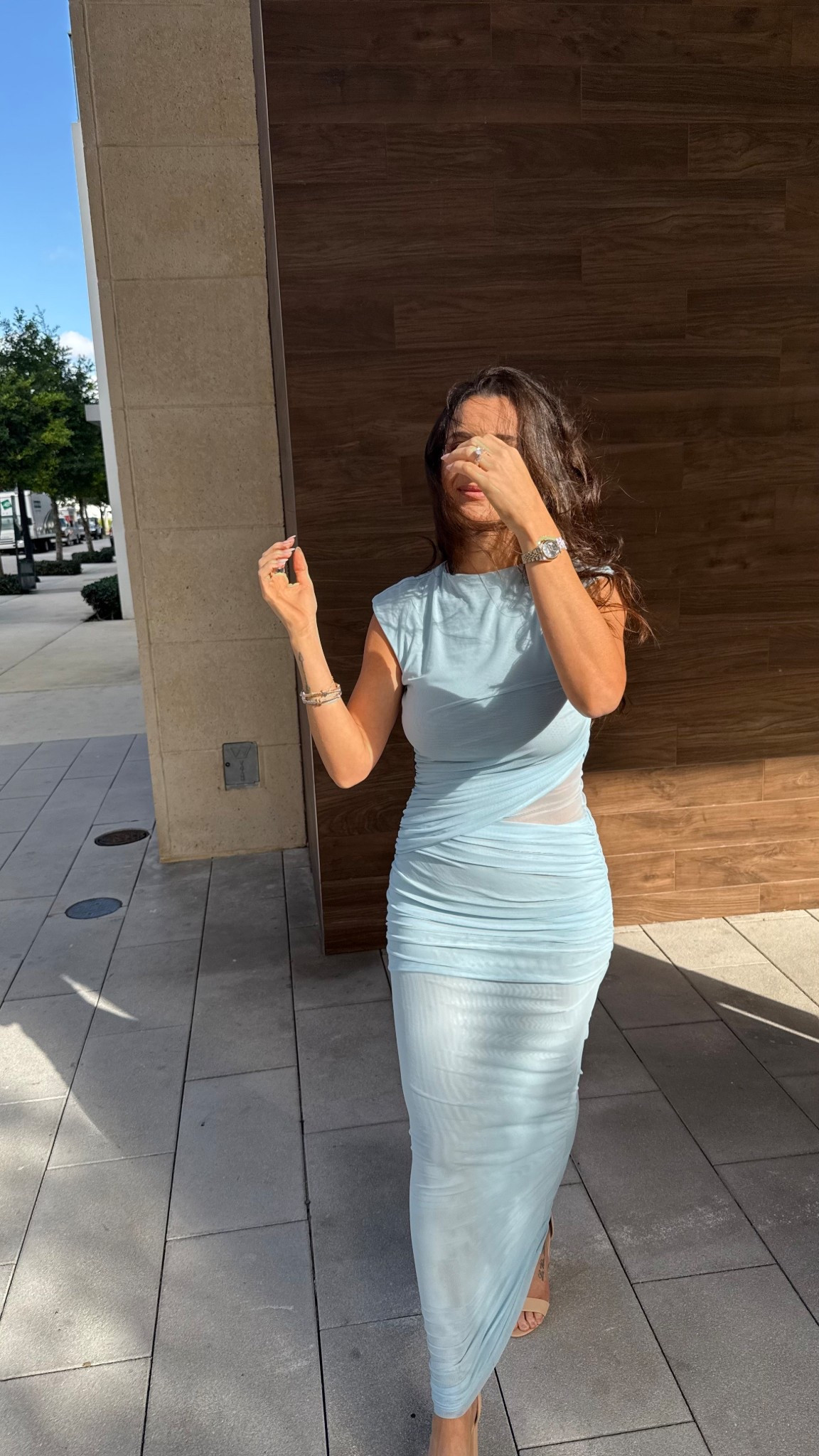 This powder-blue mesh dress hugs in all the right places, effortlessly chic for date night or a coastal dinner. Wore it for a Seaside Elegant wedding, size XS

#LTKStyle #LTKFinds #LTKDress #OOTDStyle #ElegantStyle #DateNightOutfit #EveningStyle #SoftGlamLook #NeutralHeels #FallStyleInspo #OOTDFashion #WhatIWore #StyleInspo #OutfitGoals #PowderBlueDress #LTKFallFashion #EffortlessStyle #ChicLook

#LTKFindsUnder100 #LTKStyleTip #LTKWedding
