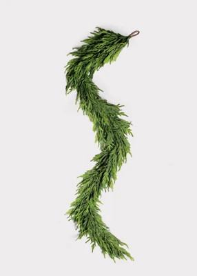 Afloral™ Real Touch Deluxe Norfolk Pine Garland - 96" | Afloral