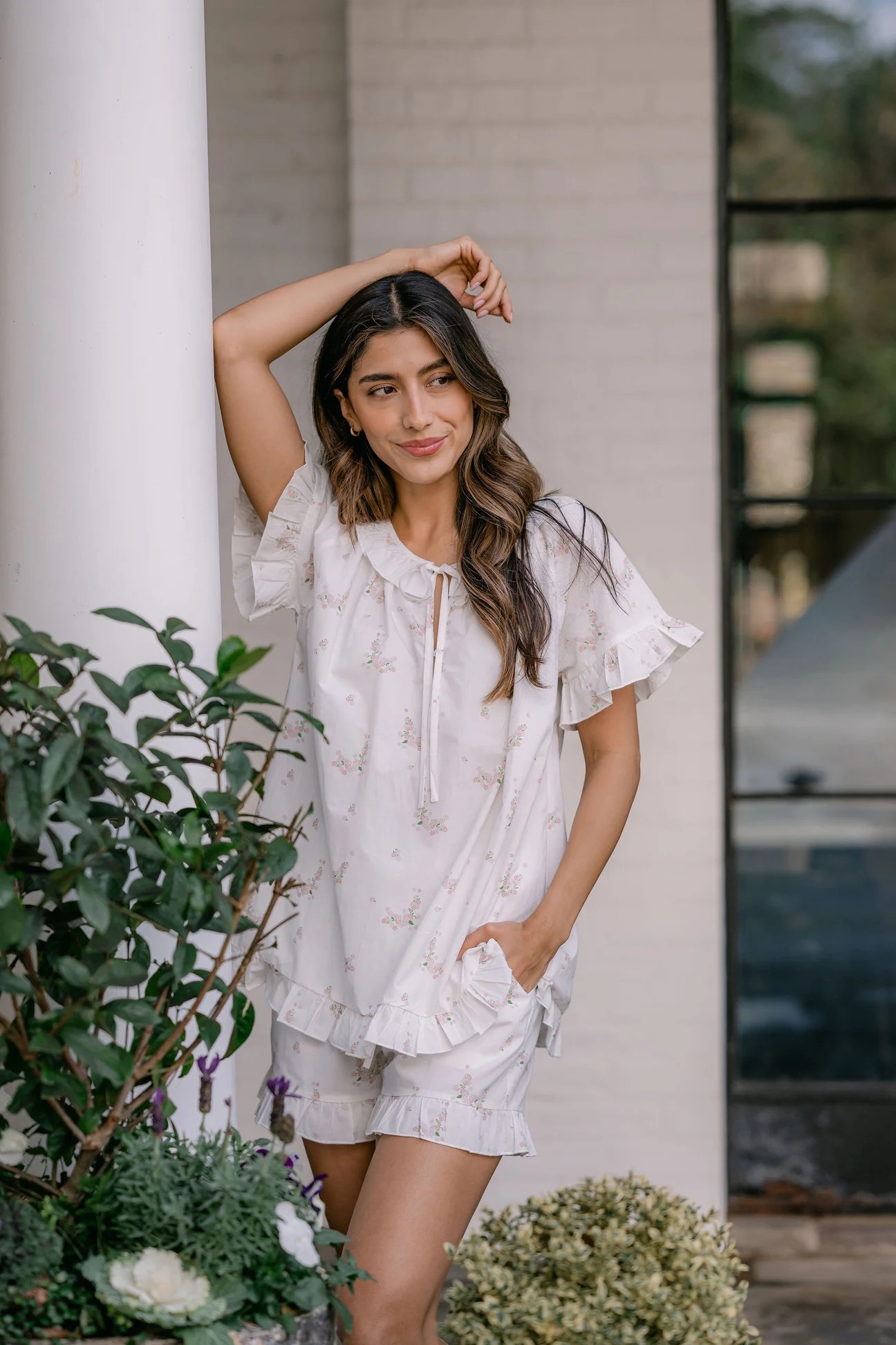 LUCY RUFFLE SHORT PAJAMAS | Lenora