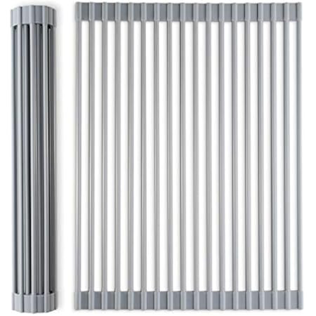 Surpahs Over The Sink Multipurpose Roll-Up Dish Drying Rack (Warm Gray, Extra Large - 20.5" x 15.5") | Amazon (US)