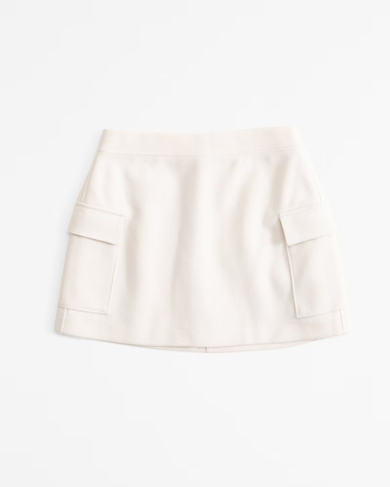 Women's Cargo Fleece Mini Skirt | Women's Bottoms | Abercrombie.com | Abercrombie & Fitch (US)