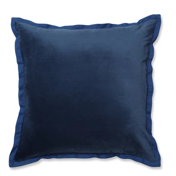 Virginis Flange Velvet Throw Pillow | Wayfair Professional