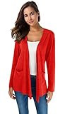 TownCat Womens Lightweight Cardigans Long Sleeve Open Front Casual Cardigan with Pockets | Amazon (US)