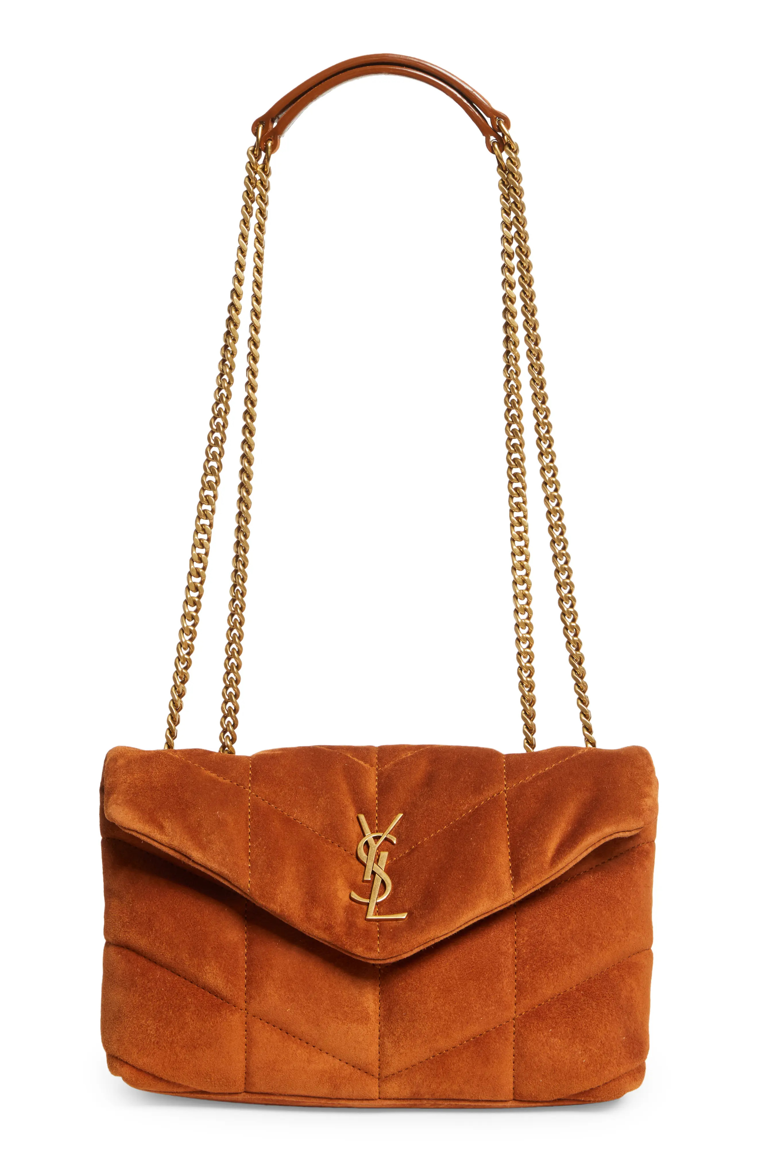 Saint Laurent Puffer Toy Suede Crossbody Bag (Women) | Nordstrom | Nordstrom
