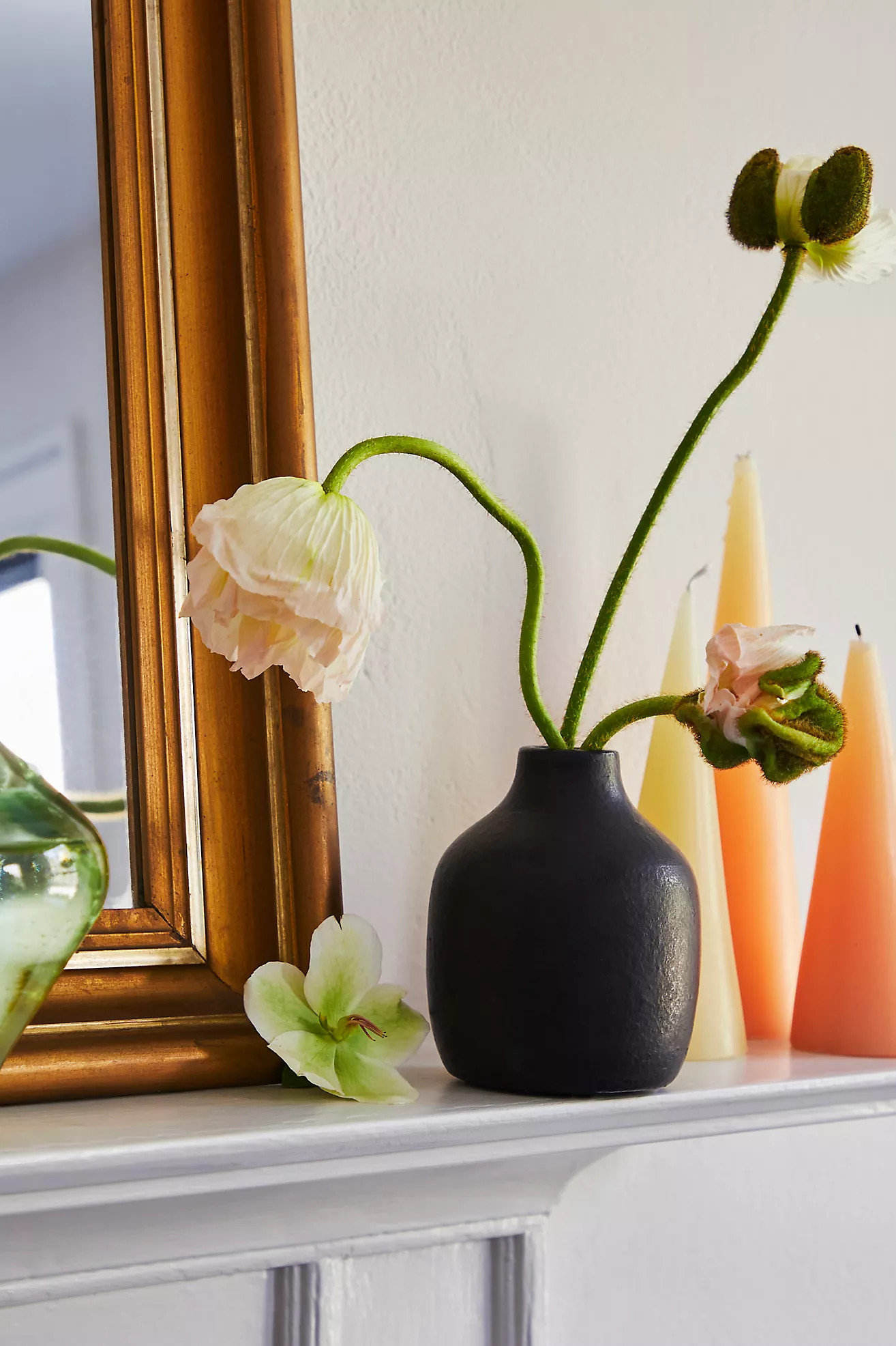 Matte Terracotta Bud Vase, Low | Anthropologie (US)