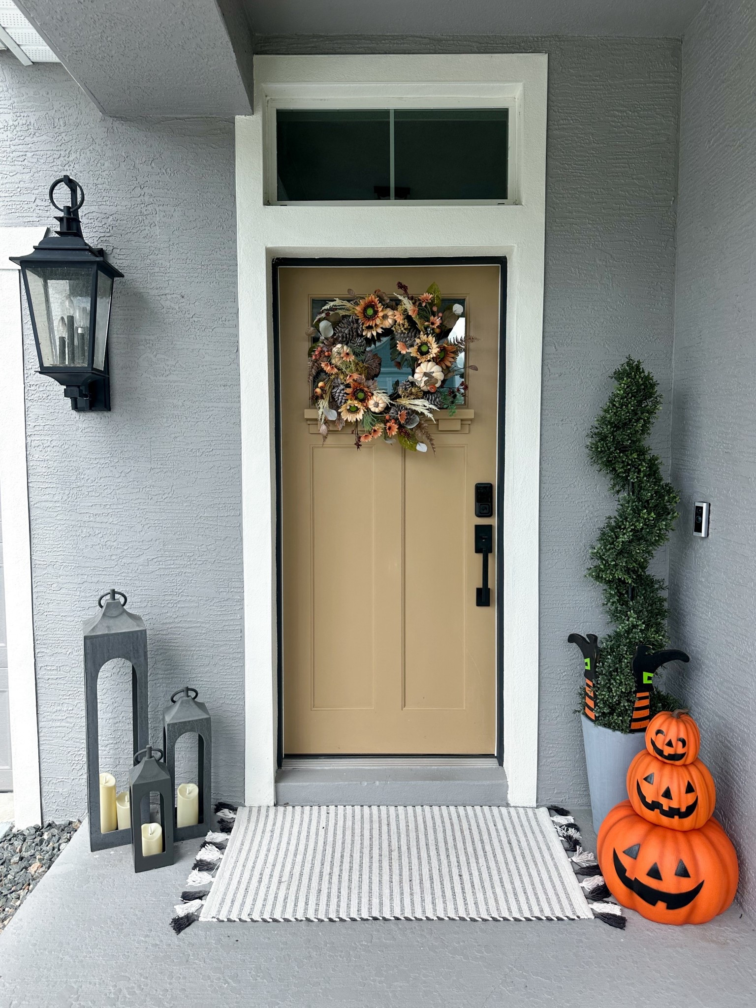 Halloween fall
Porch ideas and yard decor 

#halloween #falldecor #porch #wreath #entryway #pumpkons #skeletons #ghosys 

#LTKHome #LTKSeasonal #LTKHalloween
