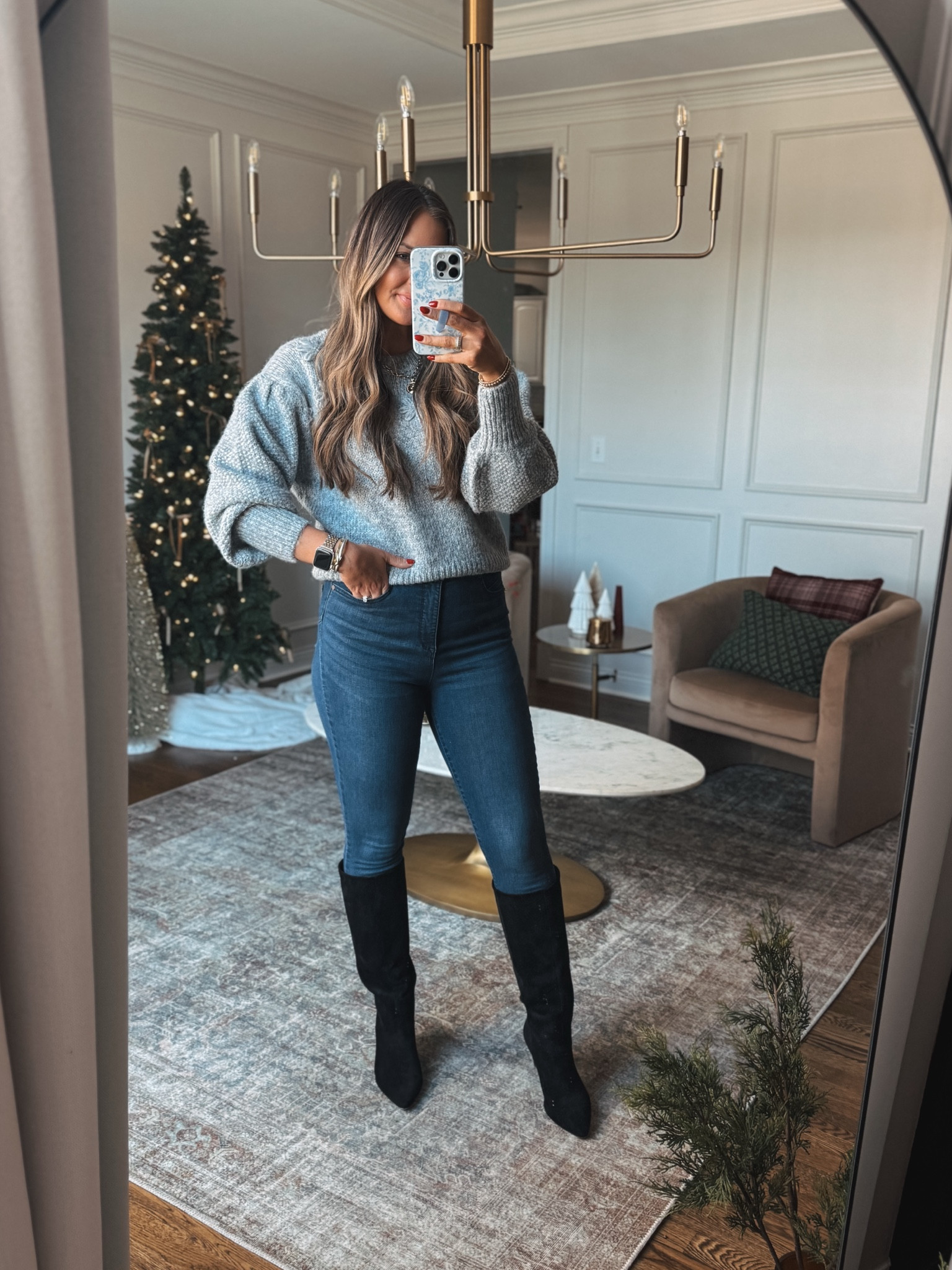 Walmart outfit idea the perfect skinny jeans to wear with boots and a gorgeous sweater 

Fit is true to size 



#LTKHoliday #LTKStyleTip #LTKFindsUnder50