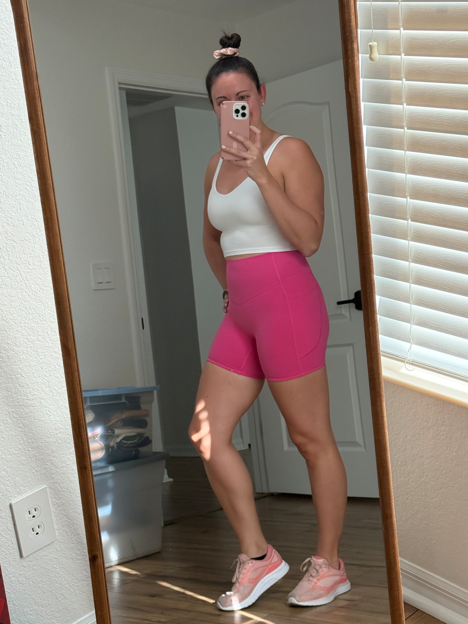 New bike shorts from Halara and I love them already. They are seamless in the front and fit true to size with side pockets and grips on the thighs to help keep them in place all day and workout long! They come in countless colors! 

#LTKActive #LTKfitnessgoals #LTKgrwm