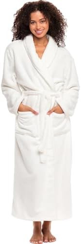 Alexander Del Rossa Plush Robe for Women, Long Fleece Winter Bath Robe, Plus Size | Amazon (US)