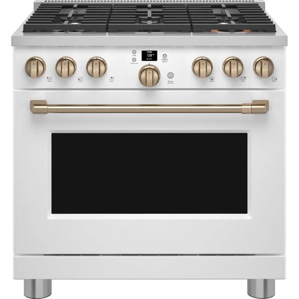 Café™ 36" 6.2 Cubic Feet Smart Gas Slide-In Convection Range | Wayfair North America