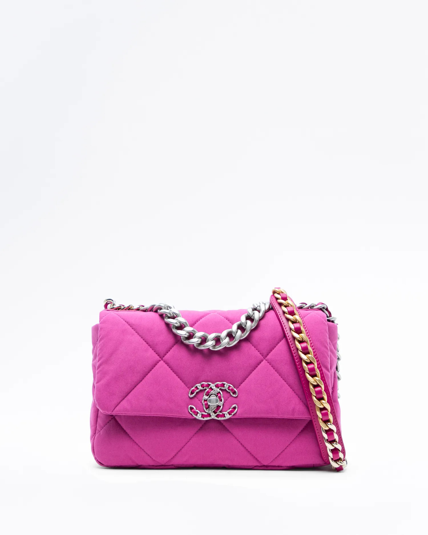 Fabric Chanel 19 Flap Bag | Vivrelle