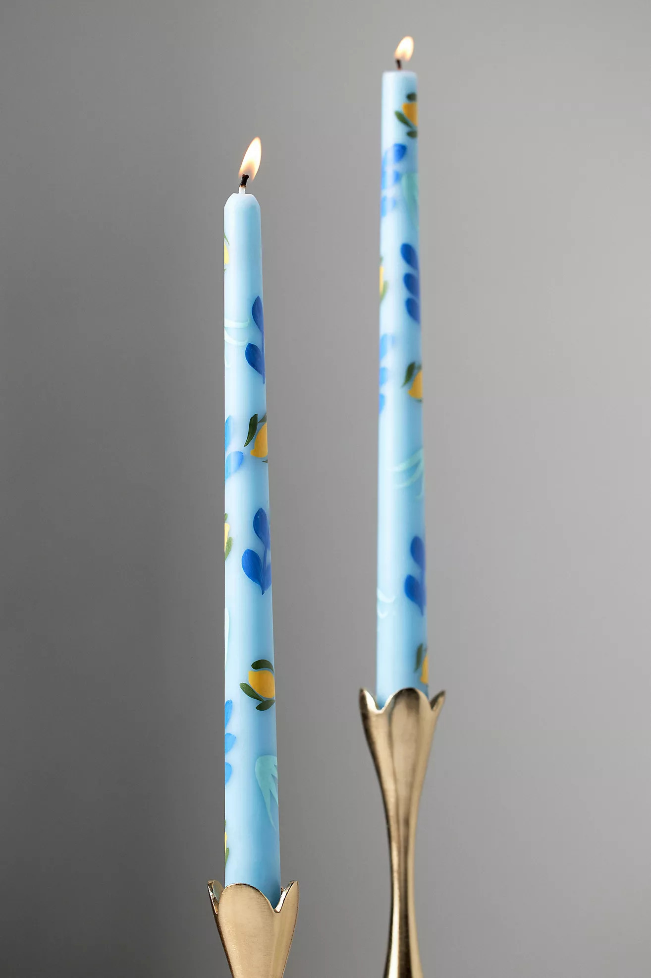 Dimitria Handpainted Taper Candles, Set of 2 | Anthropologie (US)