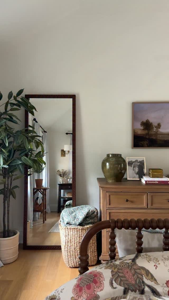 A little character goes a long way🤎 This carved walnut mirror has that collected, one-of-a-kind feel I’m always hunting for, and right now it’s 25% off for Labor Day.

Even better? So many of the other pieces you see throughout this space are on sale too, making it a very good weekend to finally pull the trigger on anything you’ve had your eye on.

Comment SHOP and I’ll send you links to everything you see here!

#traditionalhome #luluandgeorgia #cottagestyle #moderntraditional #bedroomdecor