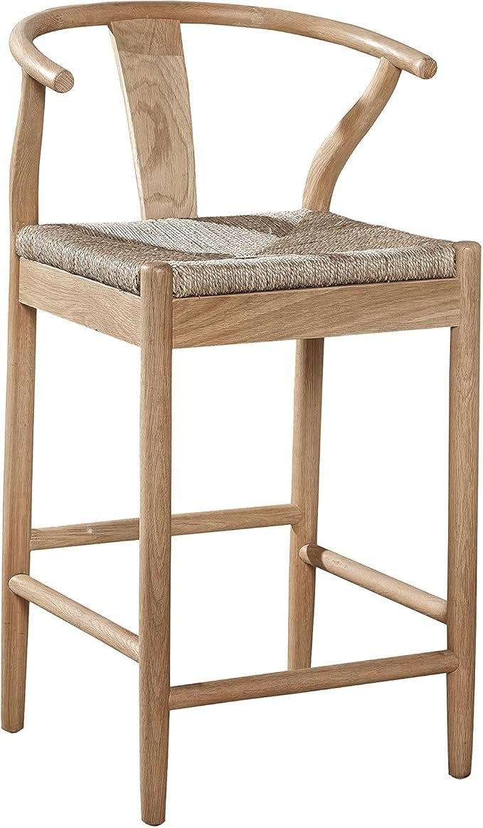 Sloane Elliot Horseshoe Counter Stool, Natural Wood Finish | Amazon (US)