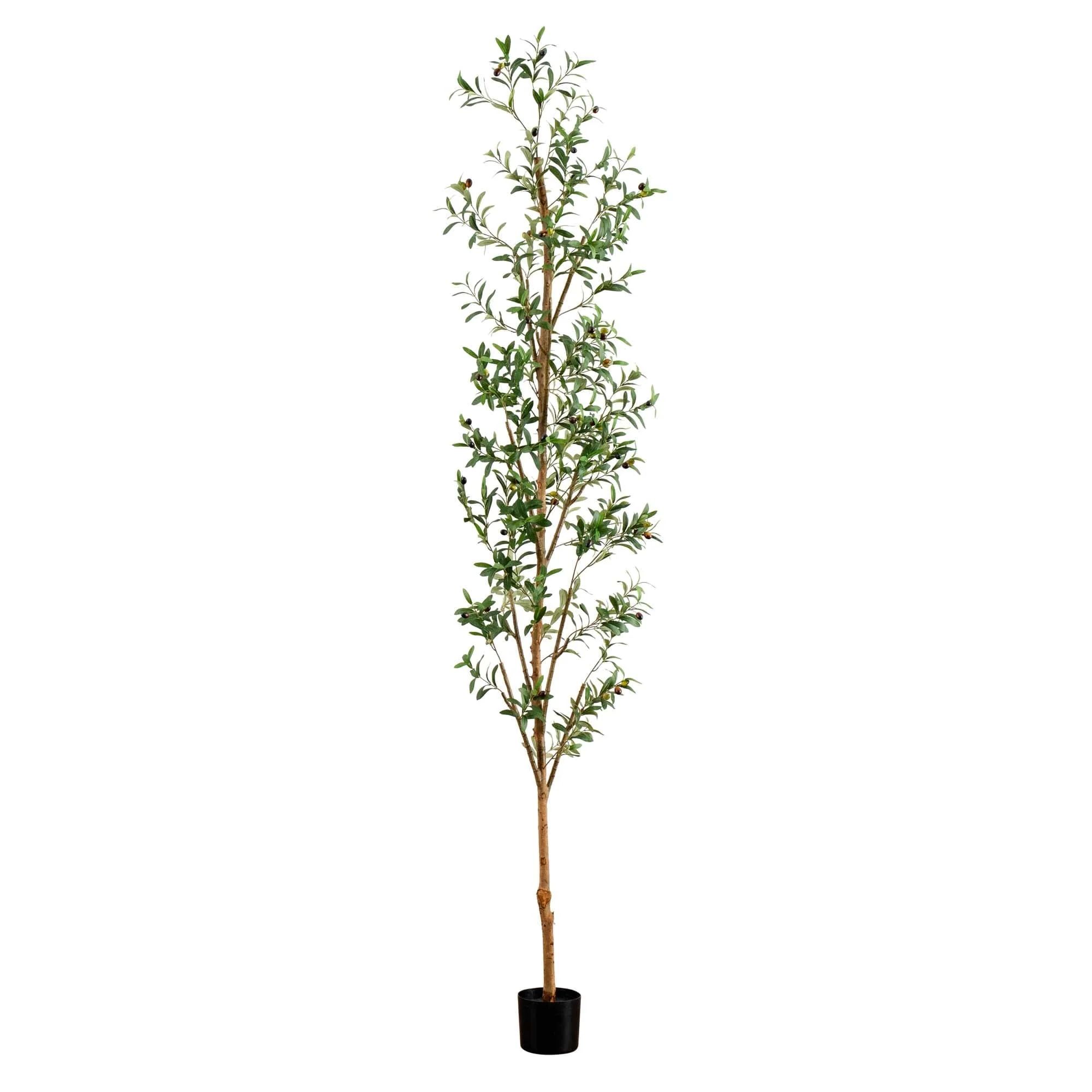 9' Artificial Olive Tree with Natural Trunk | Nearly Natural | Nearly Natural