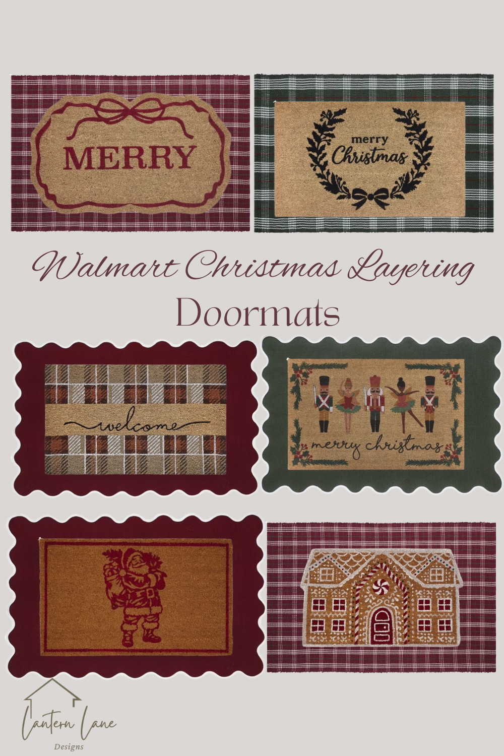 Love these layering doormats for Christmas from Walmart. So many options 

 #LTKSeasonal #LTKHome