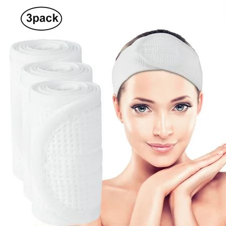 3 Pcs Spa Headband Hair Wrap Sweat Headband Head Wrap Hair Towel Wrap Non-slip Stretchable Washable  | Walmart (US)