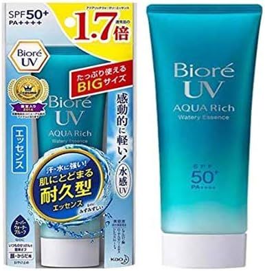 BIORE UV Aqua Rich Watery Essence SPF50 85g -That gives you longer lasting UV protection with its... | Amazon (US)