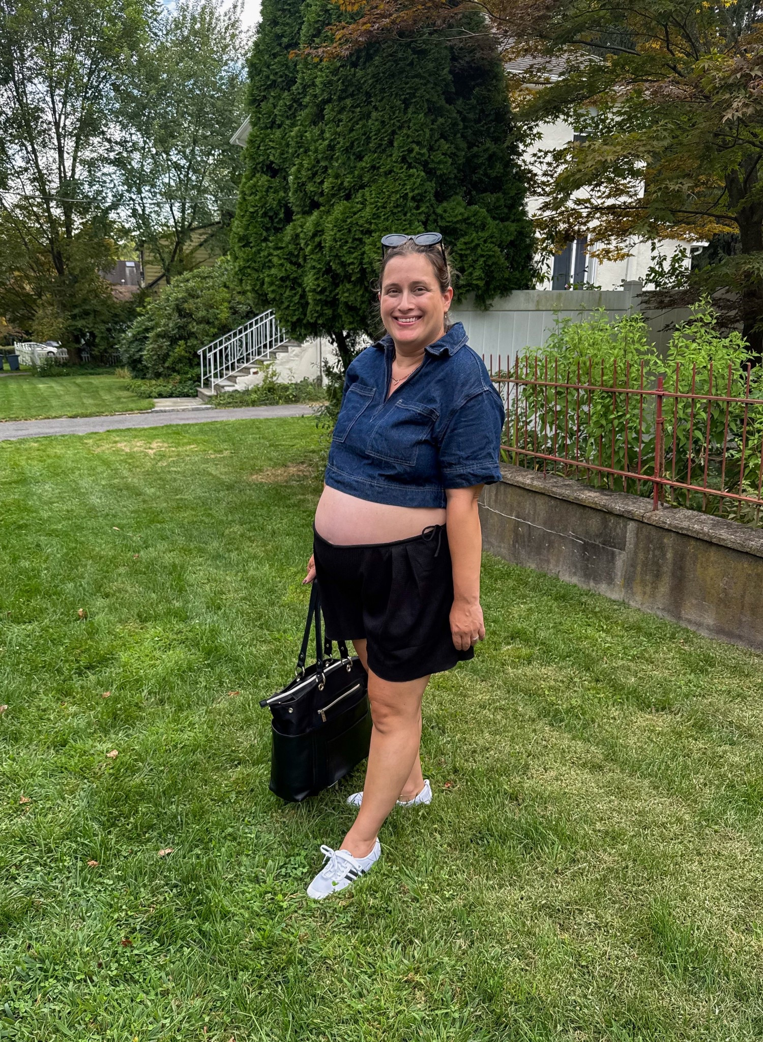 Bump-friendly outfit, third trimester style 

#LTKBump #LTKStyleTip