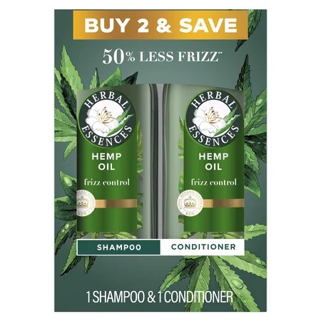 Herbal Essences Hemp Oil Shampoo and Conditioner Frizz (2) 13.5 fl oz | Walmart (US)
