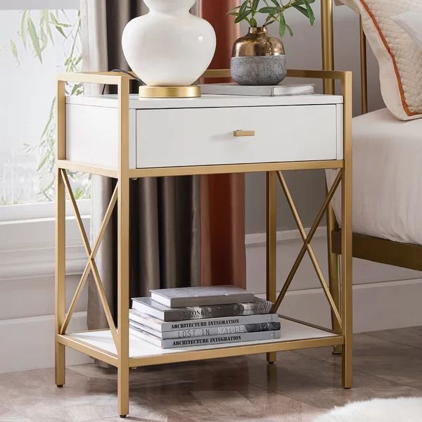 Emmeloord 1 - Drawer Metal Nightstand | Wayfair North America