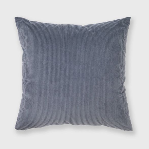 18"x18" Solid Ribbed Textured Throw Pillow - Freshmint | Target