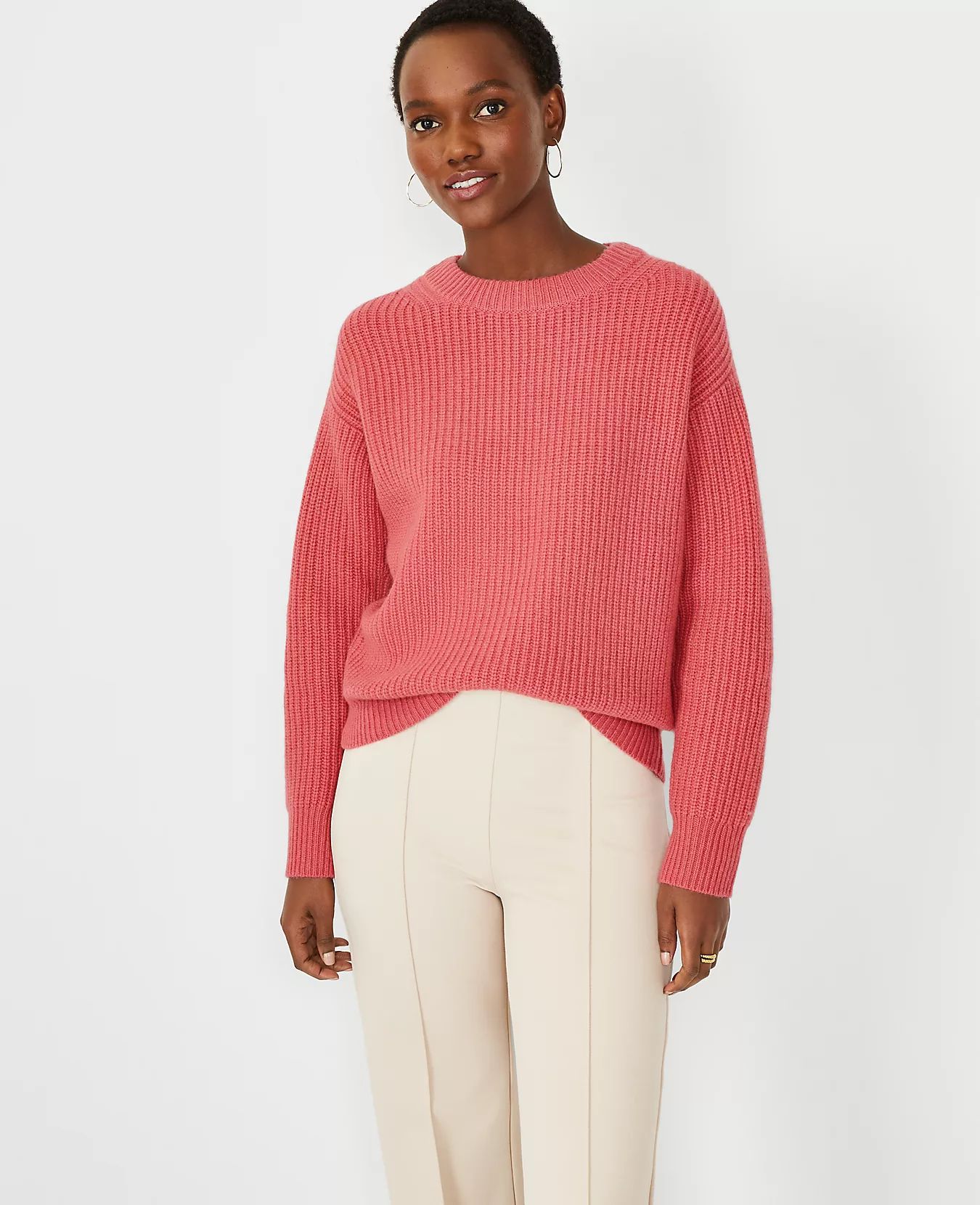 Ribbed Cashmere Sweater | Ann Taylor (US)