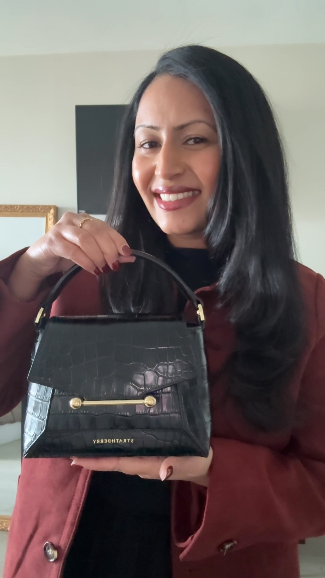 New addition to my Strathberry Bag Collection! The nano black croc Mosaic bag 🖤

#LTKOver40 #LTKootd #LTKstorytime