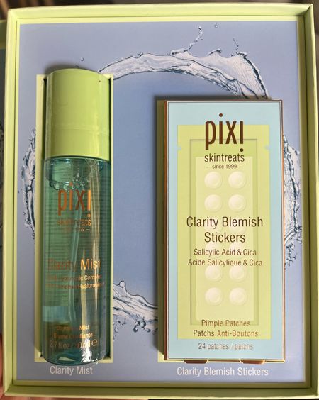 Two new Pixi Beauty products! I always love to have acne patches on hand, and I love that these ones are pretty translucent, allowing me to wear them during the day if needed.

The clarity mist is refreshing. I plan to use it to apply my Frownies forehead patches. I’ll also tag those!

#LTKbeauty #LTKFind