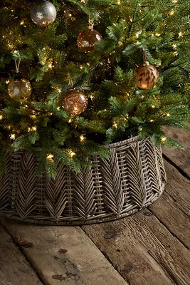 Leafy Rattan Hinged Tree Collar | Anthropologie (US)