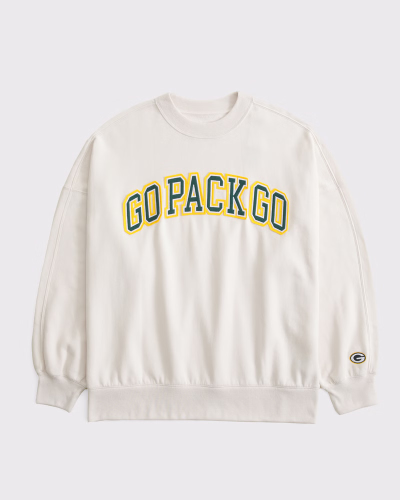 Green Bay Packers Graphic Oversized Sunday Crew | Abercrombie & Fitch (US)