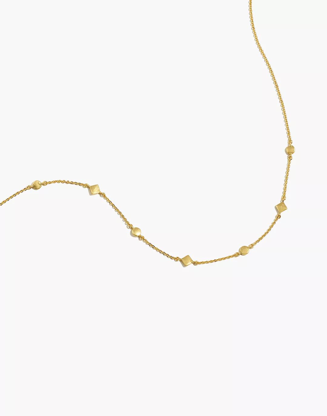 Mixed Shape Station Chain Necklace | Madewell