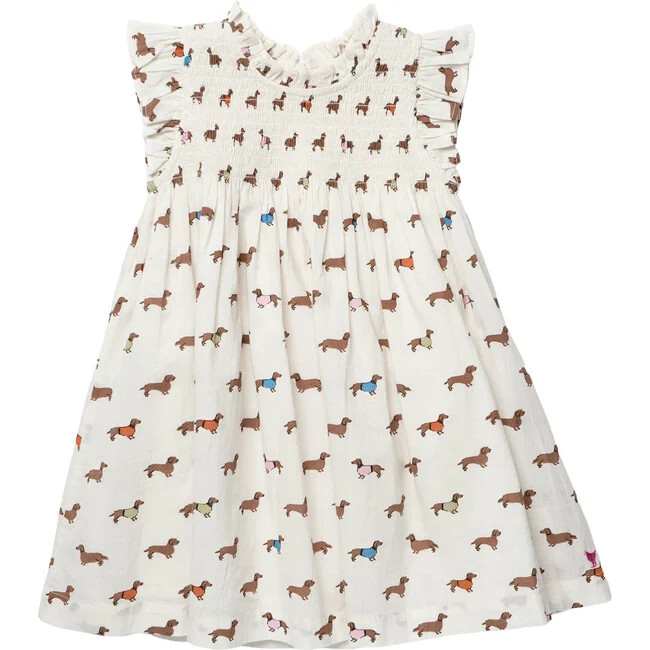 Girls Stevie Dress - Dachsunds in Sweaters Dachshunds in Sweaters | Maisonette